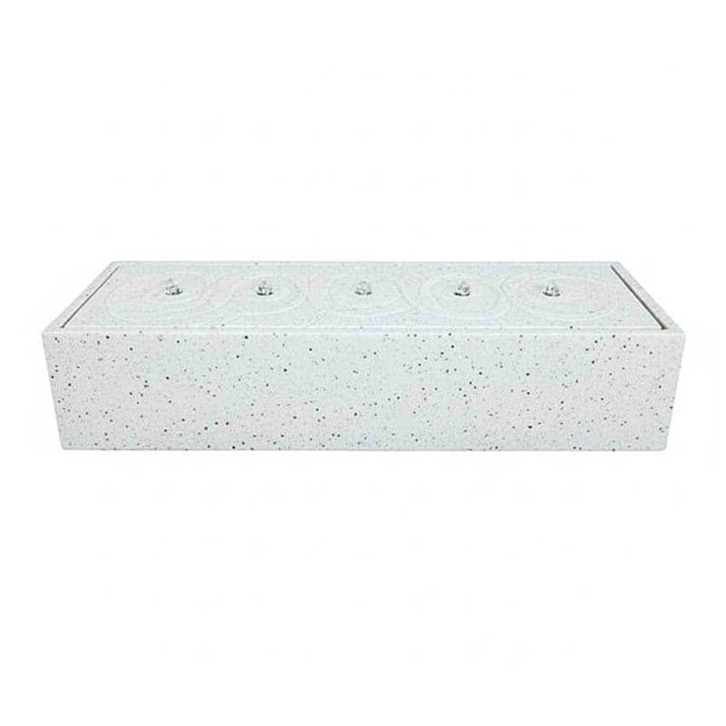 น้ำล้นหินขัดเสริมฮวงจุ้ย ARTGARDEN & DECOR รุ่น TMF-3001 ขนาด 50*150*30 ซม. สีขาว